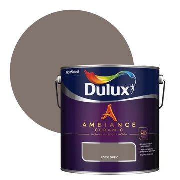 DULUX AMBIANCE FARBA CERAMICZNA 2,5L Rock Grey