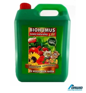 NAWÓZ NATURALNY DO WSZYSTKICH ROŚLIN BIOHUMUS 5L