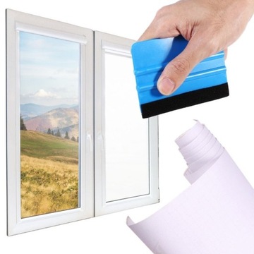 FOLIA DO SZYB OKIEN SAMOPRZYLEPNA MLECZNA MATOWA OCHRONNA 200 x 122cm