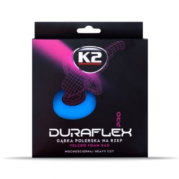 K2 - DURAFLEX - ПОЛИРОВАЛЬНАЯ ГУБКА - СИЛЬНЫЙ АБРАЗИВНЫЙ СИНИЙ - VELCRO