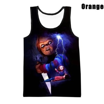 Koszulka bez rękawów 3D Print Anime Chucky Tank