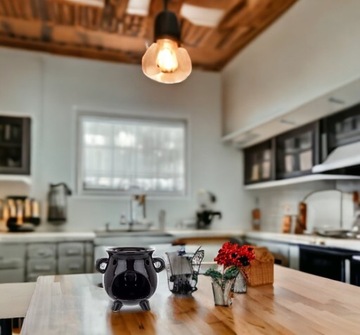 Ароматизатор керамика казан черный 9,5х11х8,5 154710