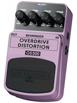 Напольная педаль искажения Behringer OD300 Overdrive Distortion