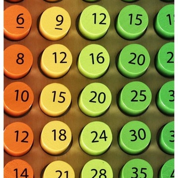 Таблица Умножения 3в1 Образовательная Деревянная Настольная Игра Красочные Элементы