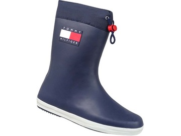 TOMMY HILFIGER KALOSZE BUTY DAMSKIE GRANATOWE