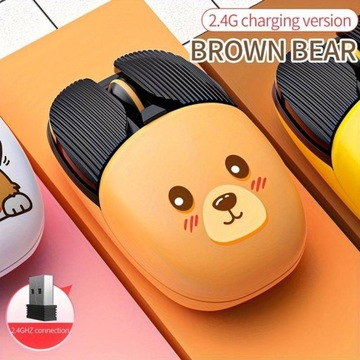 БЕСПРОВОДНАЯ БЕСПРОВОДНАЯ МЫШЬ BROWN BEAR 3 ШАБЛОНА