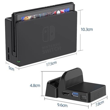 ДОК-СТАНЦИЯ ЗАРЯДНОЕ УСТРОЙСТВО ДЛЯ NINTENDO SWITCH