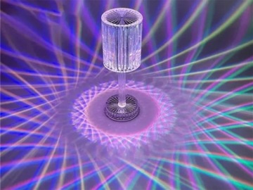 КРИСТАЛЛ СВЕТОДИОДНАЯ НАСТОЛЬНАЯ ЛАМПА RGB ПУЛЬТ ДУ USB