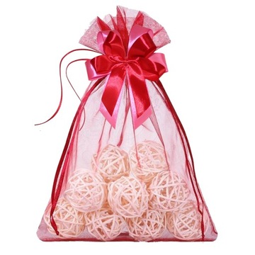 Декоративный БАНТ, ПОДАРОК, атласная лента - 15 шт.