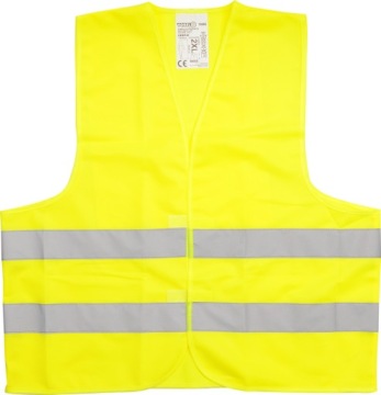 KAMIZELKA OSTRZEGAWCZA ODBLASKOWA BHP ROZMIAR XXXL