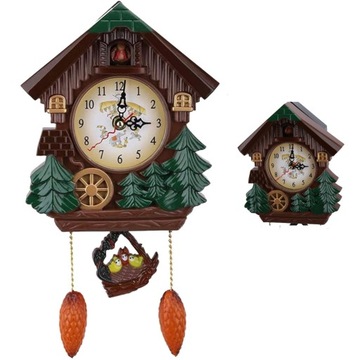 ЧАСЫ С КУКУШКОЙ, ДОМ НА ДЕРЕВЕ, НАСТЕННЫЕ ЧАСЫ ДЛЯ ДЕТСКОЙ ПРИХОЖЕЙ, 32 СМ