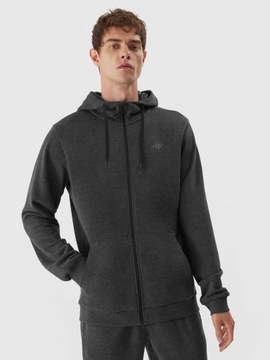 ROZPINANA BLUZA MĘSKA Z KAPTUREM BAWEŁNA SPORT LIMITOWANA 4F r. M