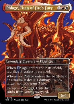 [MTG] Phlage, Titan of Fire's Fury [BORDERLESS]