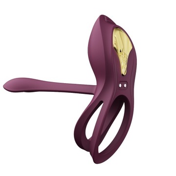 Zalo - Вибрирующее кольцо для пениса с дистанционным управлением Bayek Purple