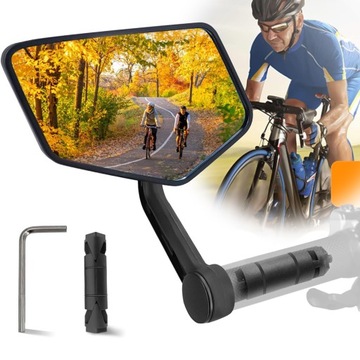 ВЕЛОСИПЕДНОЕ ЗЕРКАЛО ЛЕВОЕ/ПРАВОЕ, УНИВЕРСАЛЬНОЕ ВЕЛОСИПЕДНОЕ ЗЕРКАЛО 360° ИЗ HD-СТЕКЛА
