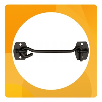 HACZYK DRZWIOWY ZAMKNIĘCIE BLOKADA DO OKIENNIC FURTKI DRZWI 200 mm GAMAR