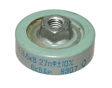 Kondensator ceramiczny 27pF 3,5kV 6KWar [077]