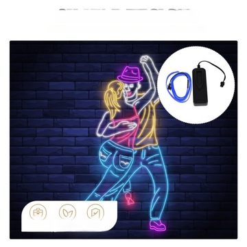 БАР НЕОНОВЫЙ СВЕТ СВЕТОДИОДНЫЙ EL WIRE ДИЗАЙН АВТОМОБИЛЬ своими руками