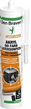 Akryl do farb lateksowych Den Braven biały 300 ml