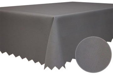 Obrus ciemnoszary odporny na brud plamy 120x240 cm