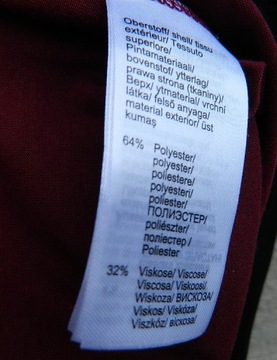 Двухслойная свободная туника черно-бордового цвета 48/50