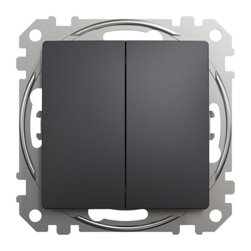 Schneider Electric Sedna Design Włącznik schodowy podwójny czarny