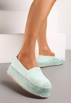 Renee Zielone Espadryle damskie 37 Ekozamsz