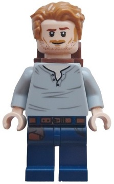 LEGO Jurassic World Figurka Minifigurka Owen Grady z Plecakiem jw117 Nowa