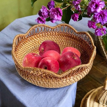 Wiklinowa miska do przechowywania Organizer na żywność Półmisek Ręka M