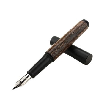 Перьевая ручка Elegant Monte Mount — черно-коричневая — EF — черное перо