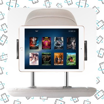 РЕГУЛИРУЕМЫЙ АВТОМОБИЛЬНЫЙ ДЕРЖАТЕЛЬ ДЛЯ ПЛАНШЕТА ТЕЛЕФОНА ПОДГОЛОВНИК АВТОКРЕСЛА