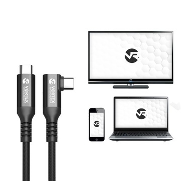 Кабель VortexVR USB-C — USB-C длиной 5 м для Meta Quest Link | к Квесту 3, Квест