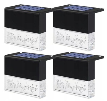 4X LAMPKI SOLARNE OGRODOWE LED SCHODY TARAS PŁOT
