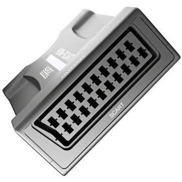 Адаптер AdroitGoods HDMI-SCART — с кабелем питания — преобразователь
