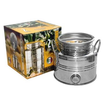 BECZKA bańka beczułka pojemnik INOX 2L na sok ocet olej wino bimber wódkę