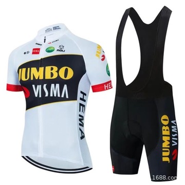 2024 Jumbo Visma Sport Kit Rower górski z krótkim rękawem