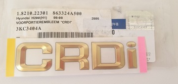 ZNAK CRDI ZLATÝ GOLD HYUNDAI H200 H1 OE NOVÝ