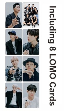 Черно-розовая открытка UNO Kpop BTS с персонажем корейской звезды