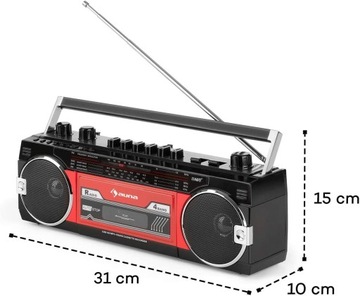 РЕТРО радиоплеер Auna Duke MKII Bluetooth USB SD MP3 FM РАДИО