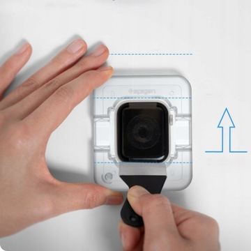 Гибридное стекло Spigen для Apple Watch 9/8/7 41 мм x2