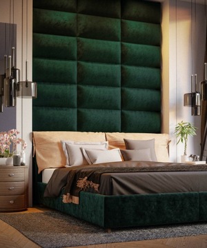 МЯГКИЕ СТЕНОВЫЕ ПАНЕЛИ 90x30 3D ИЗГОЛОВЬЕ