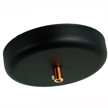 Podsufitka do lampy czarna metalowa 1 otwór 135mm