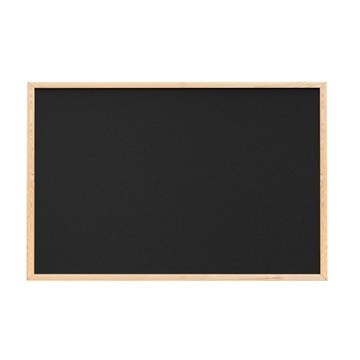 Tablica korkowa czarny kolor korka 90x60 + pinezki