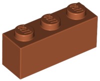 LEGO 3622 brick klocek 1x3 c.pomarańczowy 4szt.