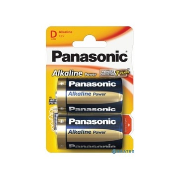Bateria alkaliczna Panasonic D (R20) 2 szt.