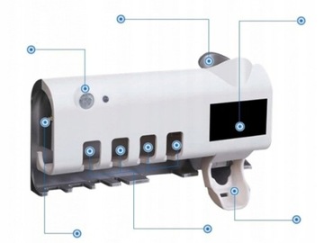 ДОЗАТОР ДЛЯ ТОСТОВ ДЕРЖАТЕЛЬ ЩЕТКИ УФ-СТЕРИЛИЗАТОР С ДАТЧИКОМ ДВИЖЕНИЯ