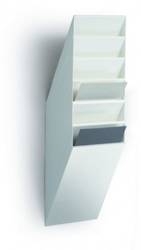 POJEMNIK NA ULOTKI DOKUMENTY A4 DURABLE Flexiboxx PIONOWY 6X