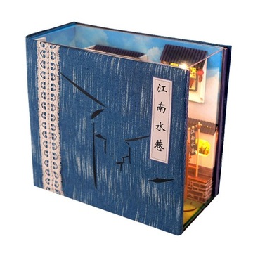 Zestaw miniaturowego domku dla lalek DIY Jiangnan