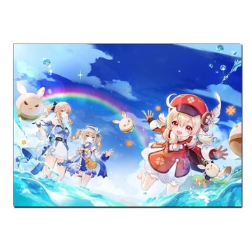 Plakat na płótnie Pop Game Genshin plakat z motywe