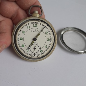 СТАРЫЕ КАРМАННЫЕ ЧАСЫ RUHLA, ИЗГОТОВЛЕННЫЕ В ГДР